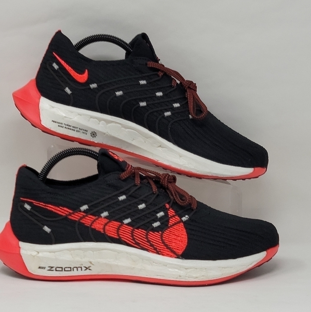 Nike Pegasus Turbo 9 Women's Size 11 Flyknit ZoomX Black  Crimson DM3414-006 New